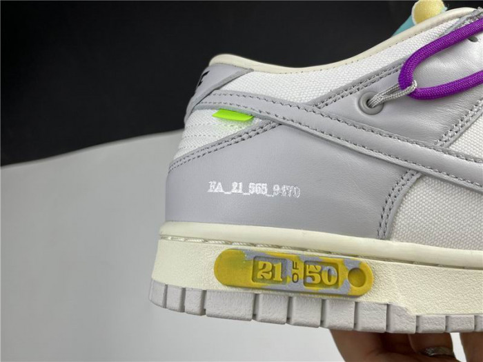 OFF-WHITE X DUNK LOW “21 OF 50” DM1602-100