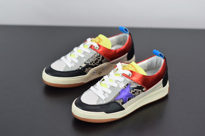 GGD Women’s fuchsia and leopard-print Yeah sneakers